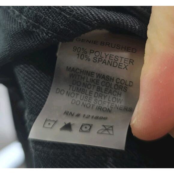 Title Nine Pants Womens 10 X 30 Black Brave High Rise Genie Brushed Zip - Picture 10 of 13